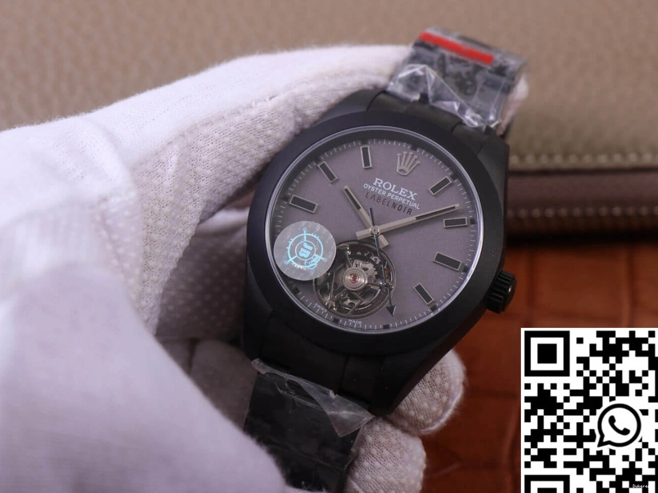 Label watch Noir Replica case LNT01HS-001 Base Rolex Design 116400 Black Milgauss Factory JB 0514